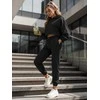 Moteriškas juodas sportinis kostiumas Bistan