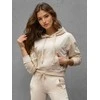 Moteriškas rusvas džemperis su gobtuvu Sonia