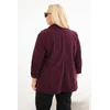 Moteriškas violetinis švarkas Velvet