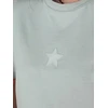 Moteriški mėtinės spalvos marškinėliai Star