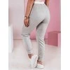 Moteriškos laisvalaikio pilkos slim fit kelnės Sport