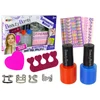 Nagų dažymo rinkinys vaikams Lean Toys Lacquers Glitter Stickers Rings