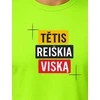 Neoniniai žali marškinėliai Tėtis reiškia viską