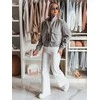 Pilka moteriška oversize bomber striukė Milina