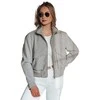 Pilka moteriška oversize bomber striukė Milina