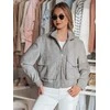 Pilka moteriška oversize bomber striukė Milina