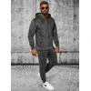 Pilkas vyriškas veliūrinis komplektas Style