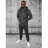 Pilkas vyriškas veliūrinis komplektas Style