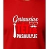 Raudoni marškinėliai Geriausias tėtis pasaulyje (baltas)