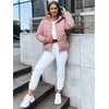 Rožinė moteriška striukė Lara