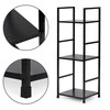 Modernhome Moderni lentyna, metalinis rėmas, LOFT, juoda