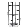Modernhome Moderni lentyna, metalinis rėmas, LOFT, juoda