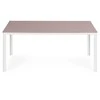 Smėlio spalvos stalas 6 asmenims 156 x 78 cm