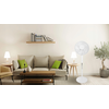 Standing Floor Fan 45W – 3 Modes, 5 Blades, Baltas