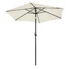 Longwell Industrial Reguliuojamas sodo skėtis 210 cm smėlio spalvos