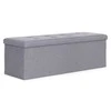 Modernhome Šviesiai pilka daiktų laikymo dėžė 111x38 cm
