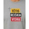 Šviesiai pilki marškinėliai Tėtis reiškia viską