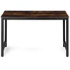 Tamsiai rudas kompiuterio/mokyklinis stalas 120x60 cm ModernHome