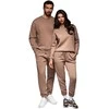 Unisex laisvalaikio kostiumas rudos spalvos Couple