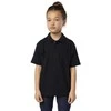 Vaikiški unisex juodos spalvos polo marškinėliai Enjoy