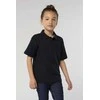 Vaikiški unisex juodos spalvos polo marškinėliai Enjoy