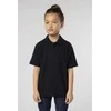 Vaikiški unisex juodos spalvos polo marškinėliai Enjoy