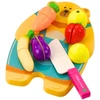 Lean Toys Vaikiškas virtuvės rinkinys su pjaustymo lenta ir peiliu