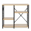 Virtuvės ir prieškambario lentyna 90cm su kabliukais ModernHome
