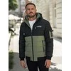 Vyriška juoda/žalia žieminė striukė Molix