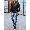Vyriška juodos spalvos striukė su oranžinėmis detalėmis Olen