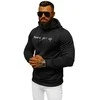 Vyriškas juodas džemperis Never give up