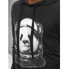 Vyriškas juodas džemperis Panda