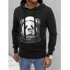 Vyriškas juodas džemperis Panda
