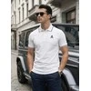 Vyriški balti polo marškinėliai Skull