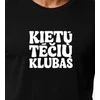 Vyriški juodi marškinėliai Kietas tėtis (baltas)