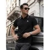 Vyriški juodi polo marškinėliai Skull