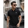 Vyriški juodi polo marškinėliai Skull