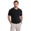 Vyriški juodos spalvos polo marškinėliai Swing