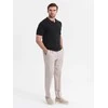 Vyriški juodos spalvos polo marškinėliai Swing