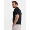 Vyriški juodos spalvos polo marškinėliai Swing
