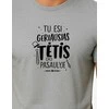 Vyriški pilki marškinėliai Geriausias tėtis (juodas)