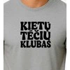 Vyriški pilki marškinėliai Kietas tėtis (juodas)
