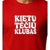 Vyriški raudoni marškinėliai Kietas tėtis (baltas)