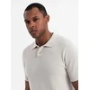 Vyriški rusvos spalvos polo marškinėliai Swing