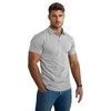 Vyriški šviesiai pilki polo marškinėliai Casual