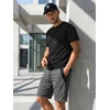 Vyriški tamsiai pilki šortai Max