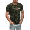 Vyriški tamsiai žali kamufliažiniai marškinėliai Cadet