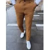 Vyriškos rudos spalvos chino kelnės Chi