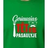 Žali marškinėliai Geriausias tėtis pasaulyje (baltas)