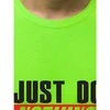 Žali neoniniai vyriški marškinėliai Just do nothing